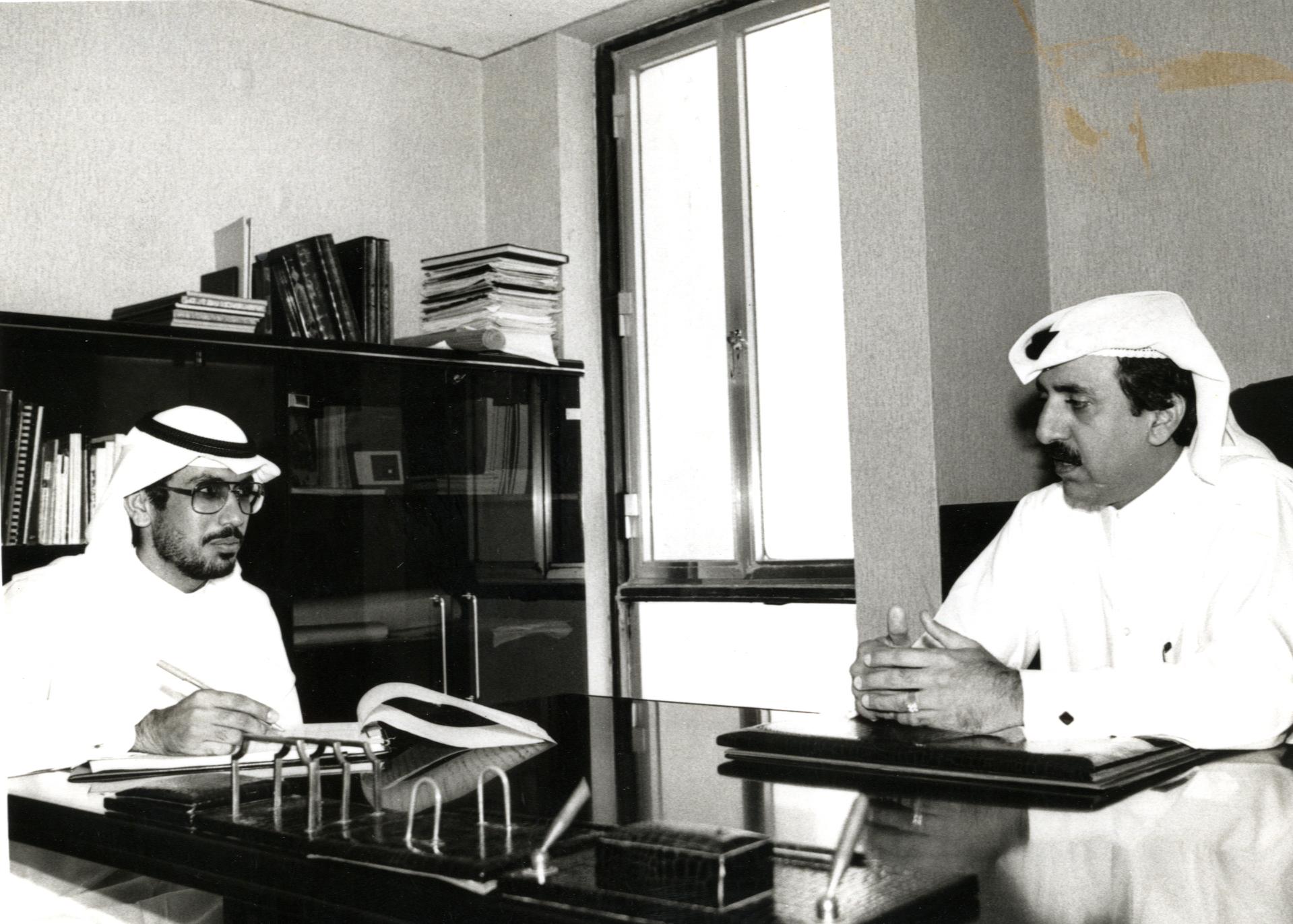 لقاء الاستاذ/ جابر الحرمي مع الدكتور/ خالد يوسف عبدالرحمن الملا متحف قطر الوطني